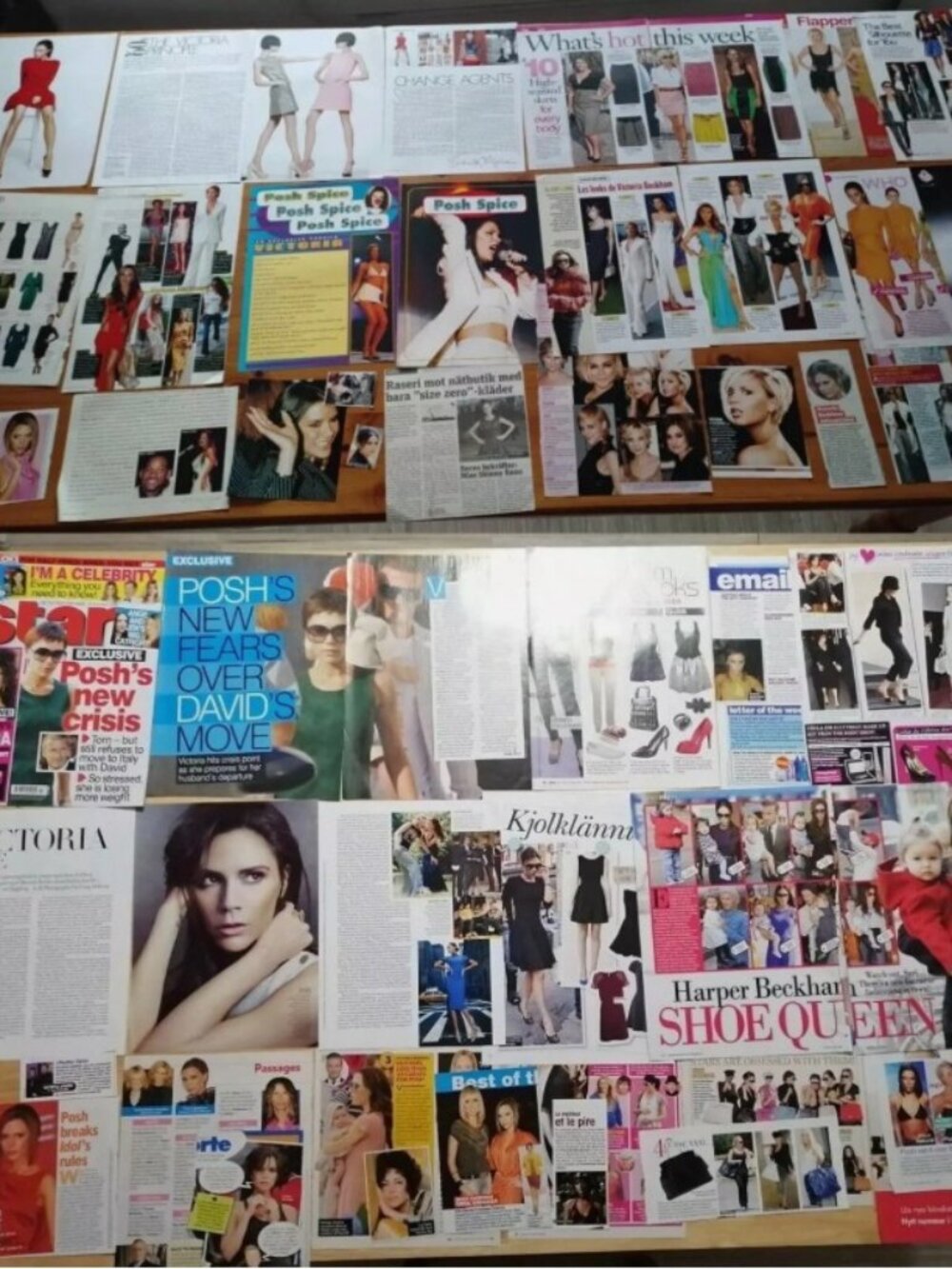 Victoria Beckham magazine Clippings CUTTINGS Coupures de presse SPICE GIRLS